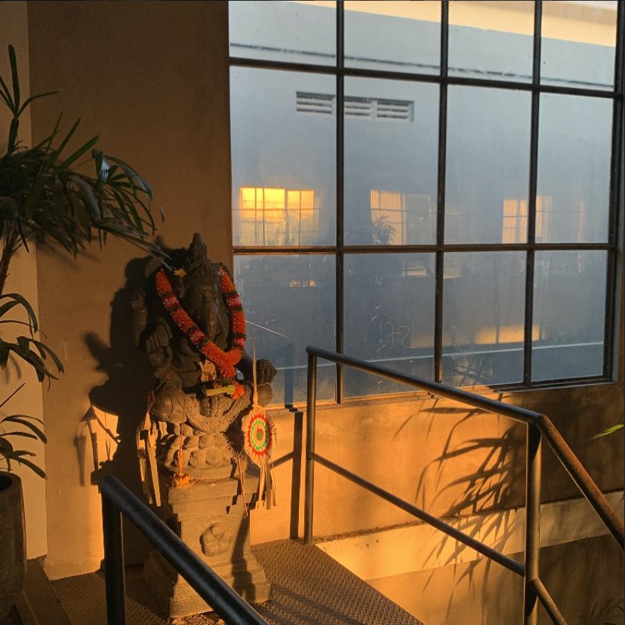 The studio entrance